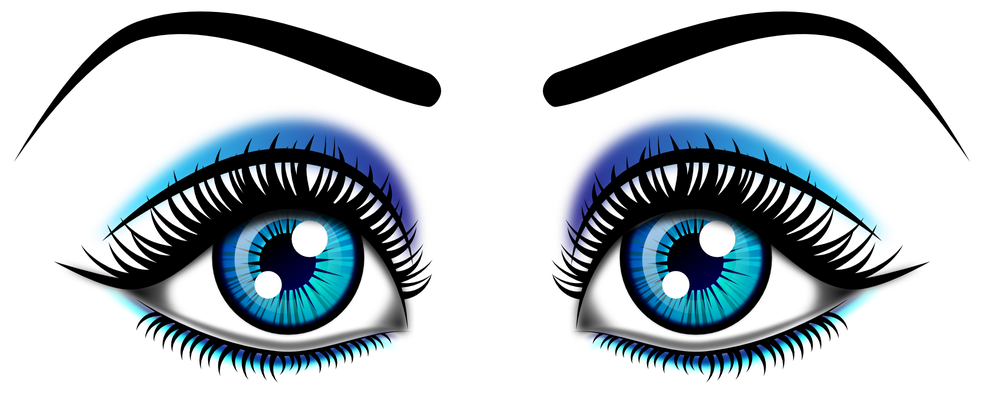 Blue Eyes Png Transparent (white, black)