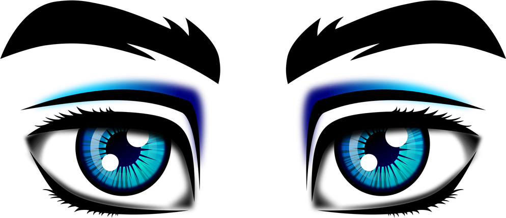 Blue Eyes Transparent Png (white, black, navy)