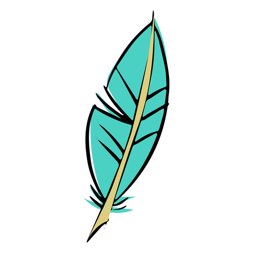 Blue Feather Png Hd (greenish blue, black)