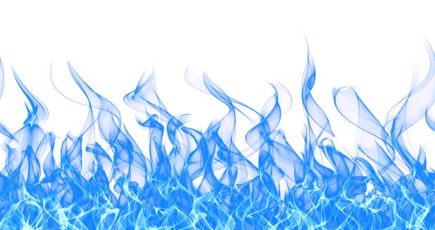 Blue Fire Png Hd (black, blue)