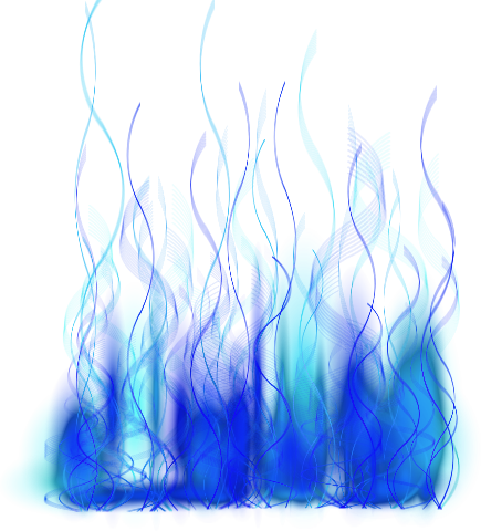 Blue Fire Png Pic (black, greenish blue)