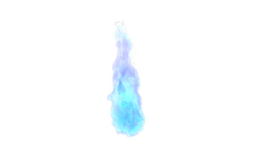 Blue Fire Transparent Background (lavender, black, silver)