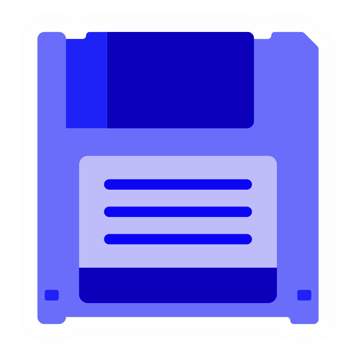 Blue Floppy Disk Png File (gray, plum, white, navy, black)