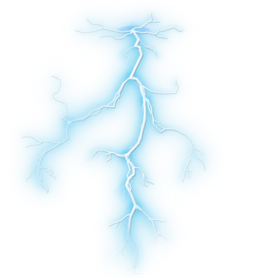 Blue Lightning Png Clipart (silver, black)