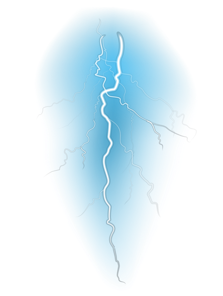 Blue Lightning Png File (gray, greenish blue, black)