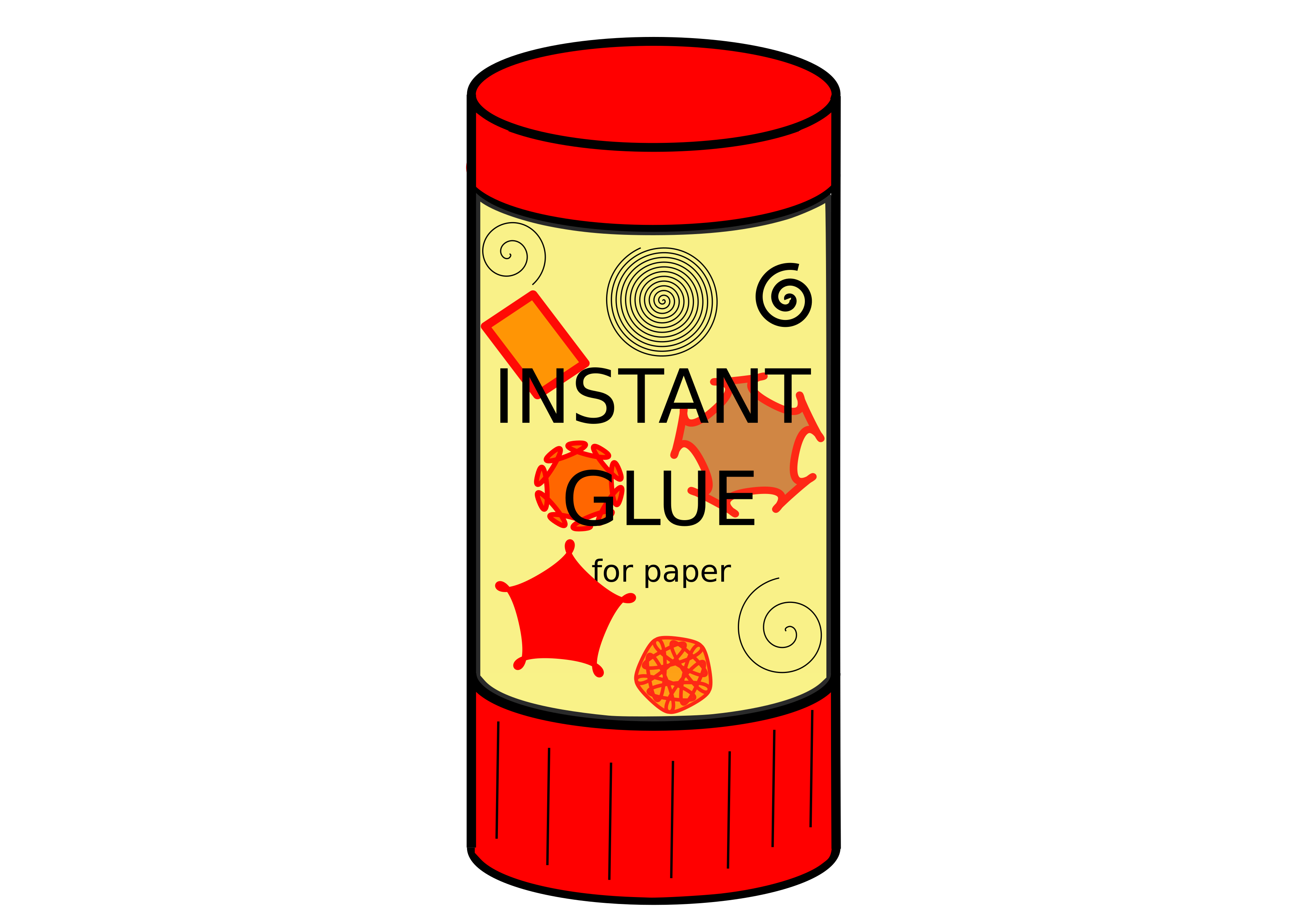 Glue Png Picture (red, gray, black, maroon, pink)