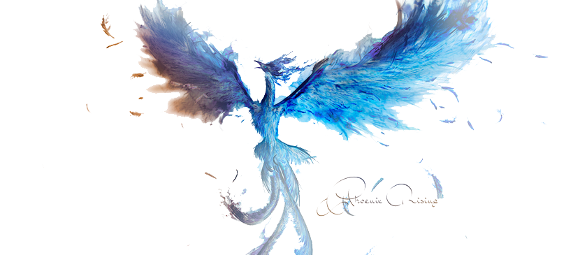 Blue Phoenix Png Free Download (white)