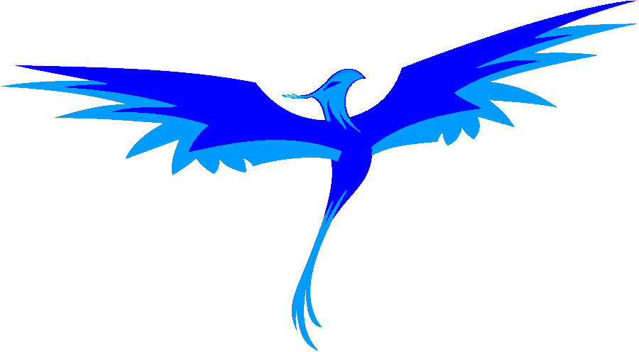 Blue Phoenix Png Hd (greenish blue, blue, black)