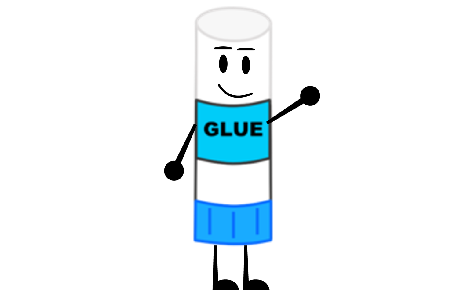 Glue Transparent Background (black, greenish blue, white)