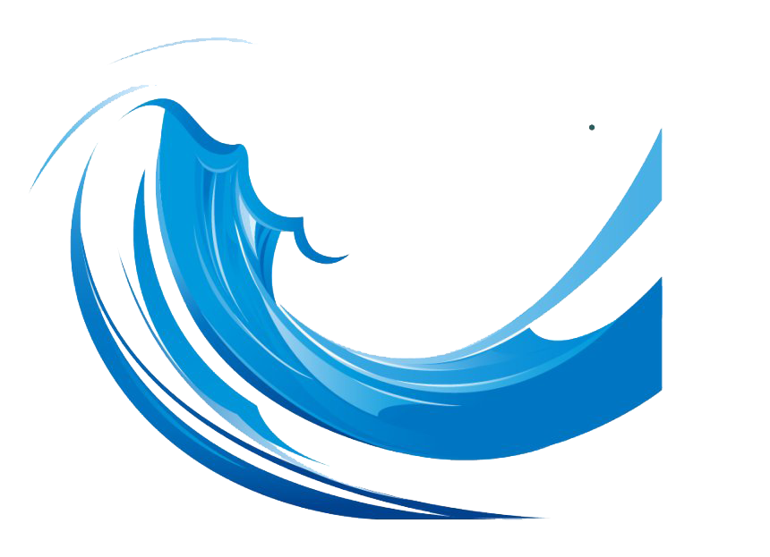 Blue Wave Png File (white, lavender, teal)