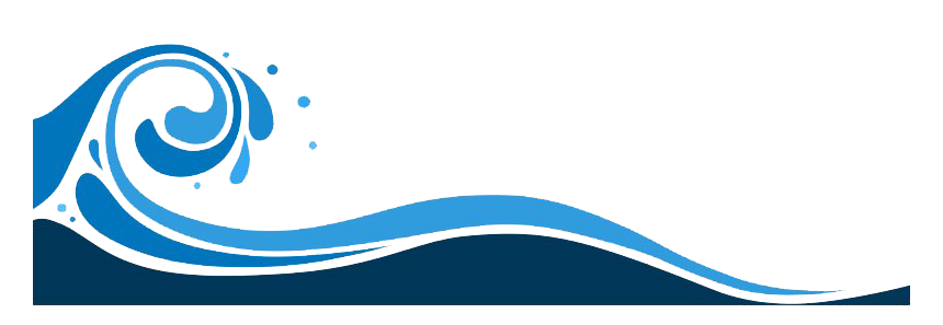 Blue Wave Transparent Png (white, teal, navy)