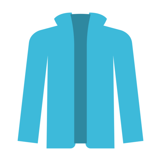 Blue Jacket Free Png Icon (greenish blue, black, teal)