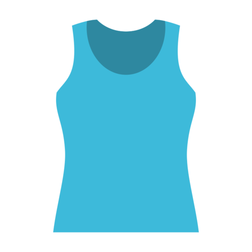 Blue Tank Top Free Png Icon Download (greenish blue, black, teal)