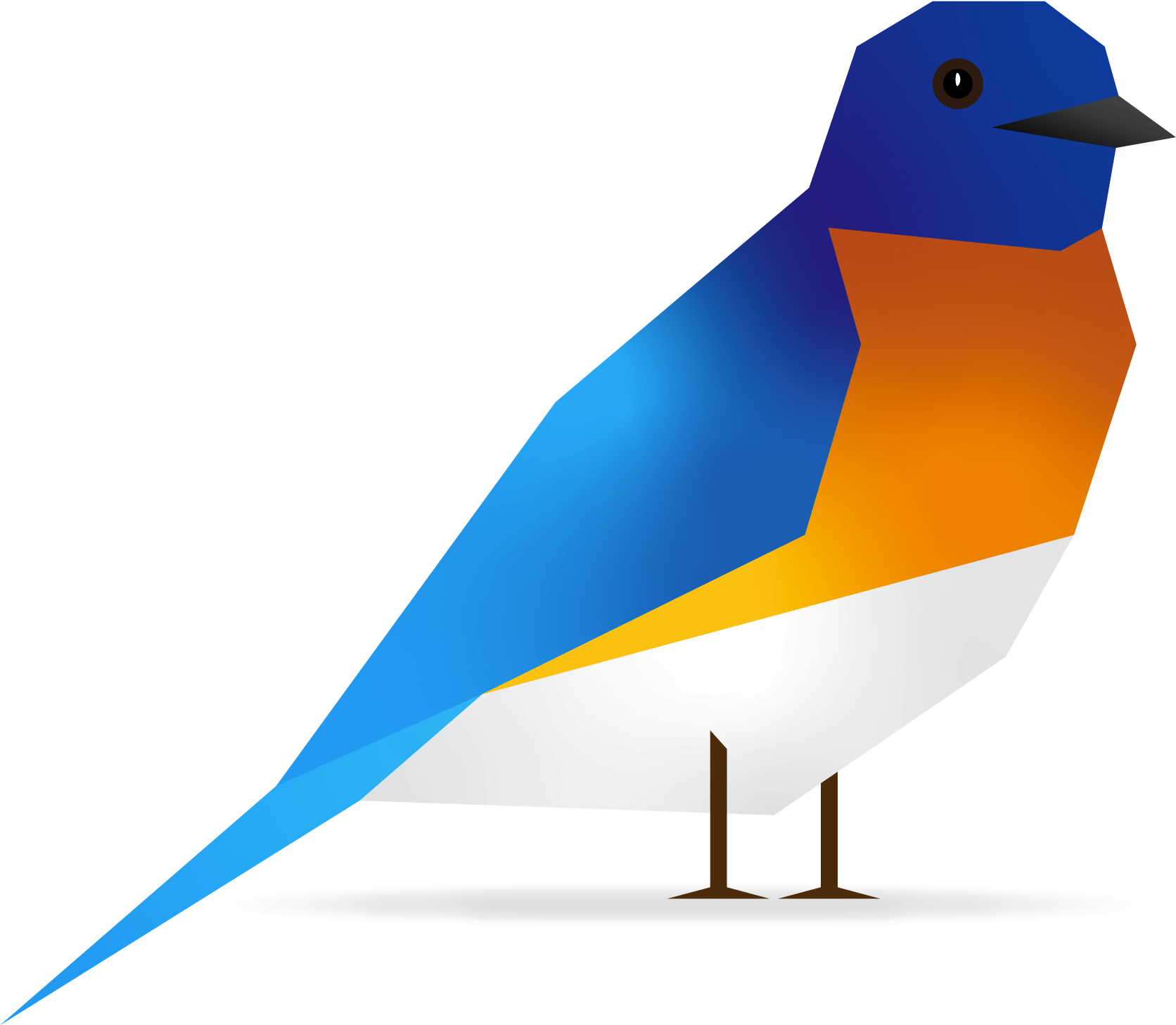 Bluebird Png Free Download (teal, white, black, lavender, orange)