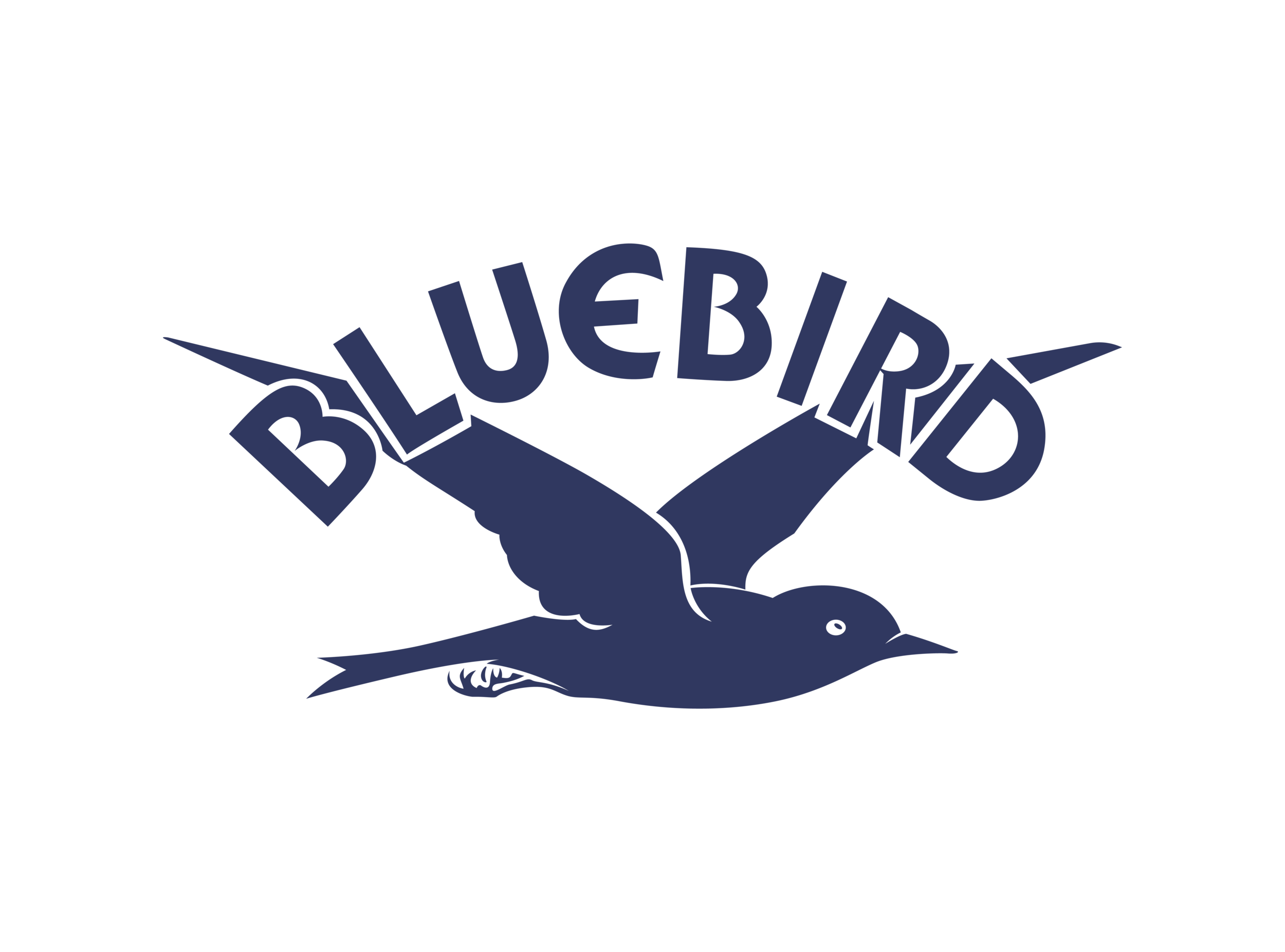 Bluebird Transparent Png (black, indigo)