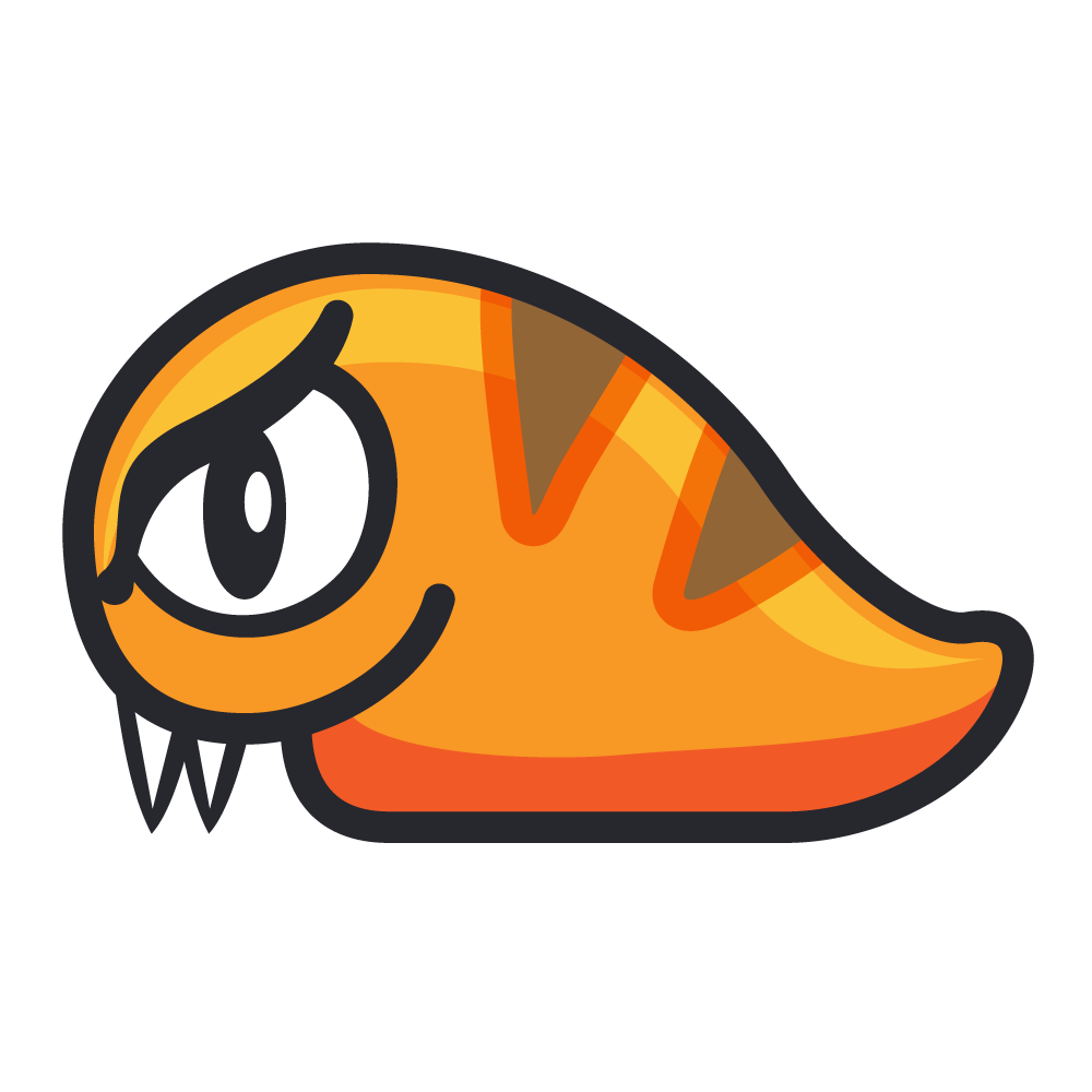 Slug Png File (gold, white, black, orange, chocolate)