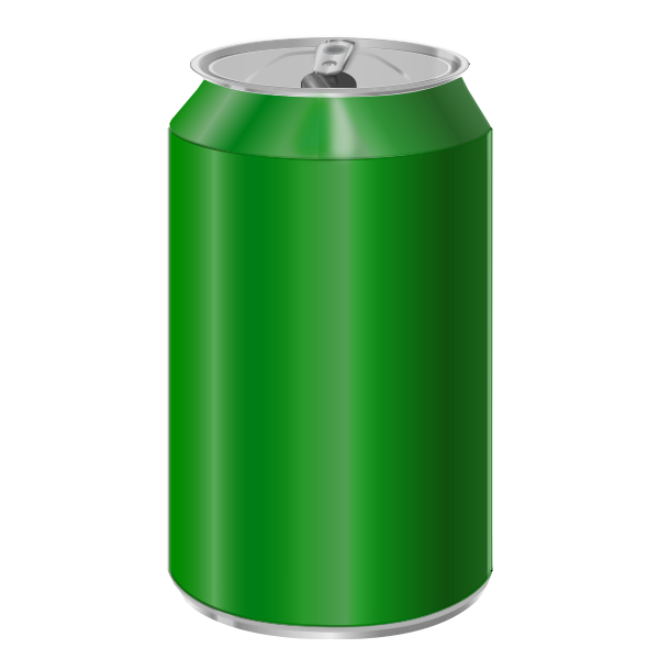 Aluminum Can Png Image (green, black)