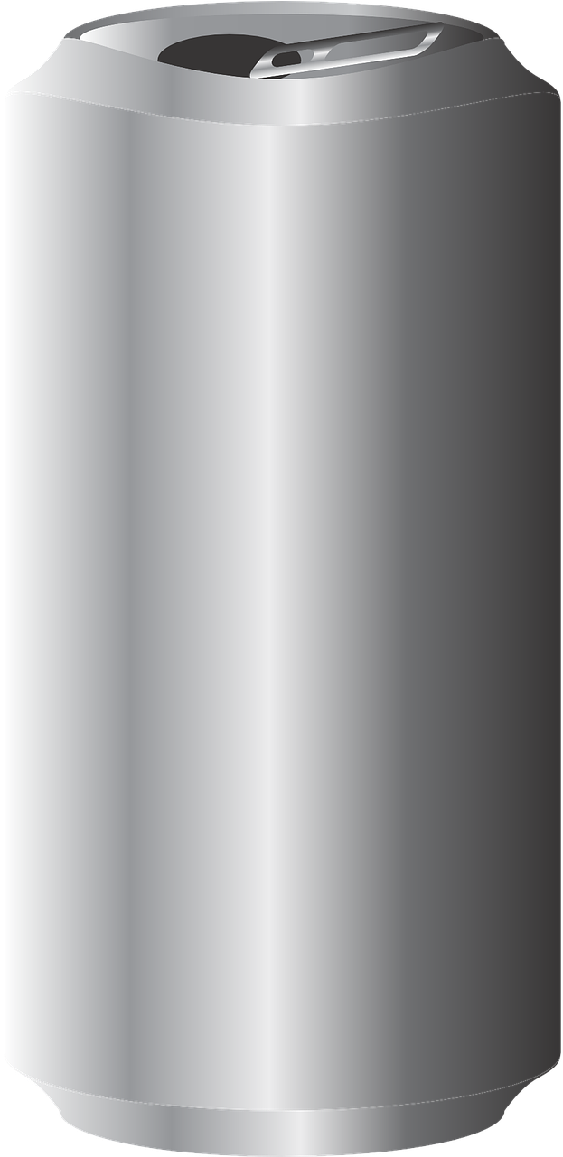 Aluminum Can Png (black, gray, silver)