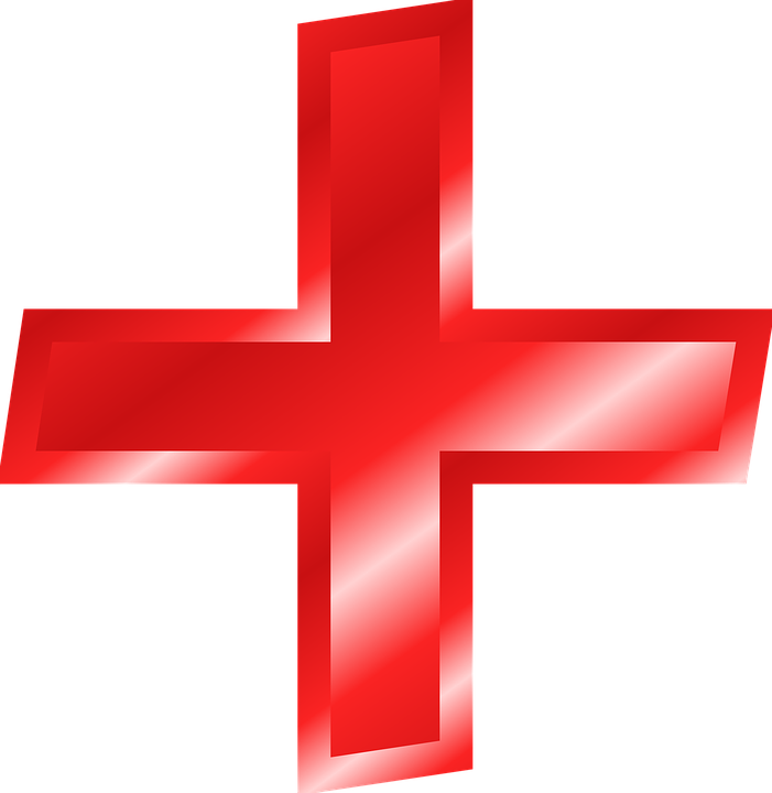 Plus Symbol Png Picture (black, red)