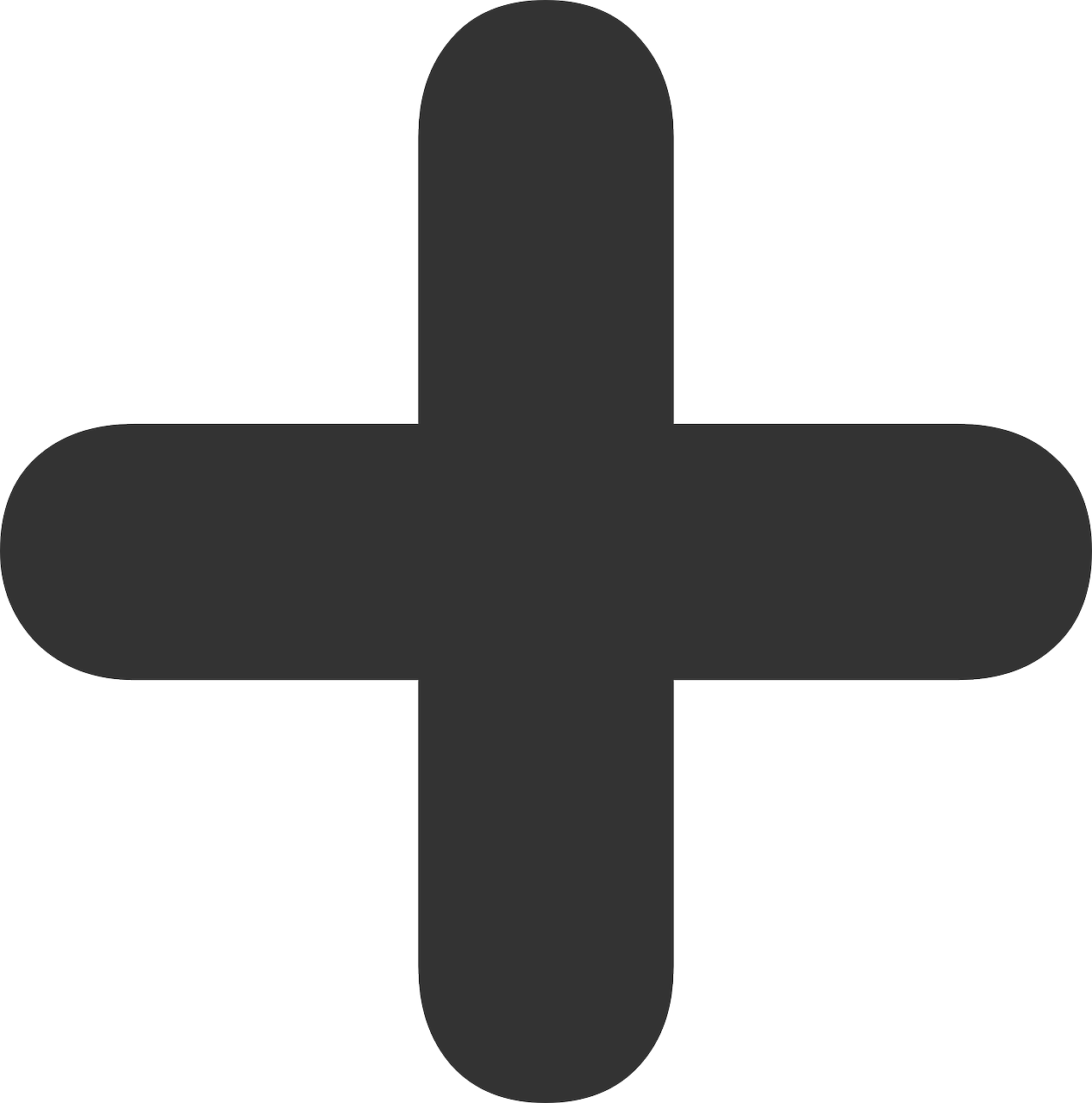 Plus Symbol Silhouette Png Free Image (black, gray, white)