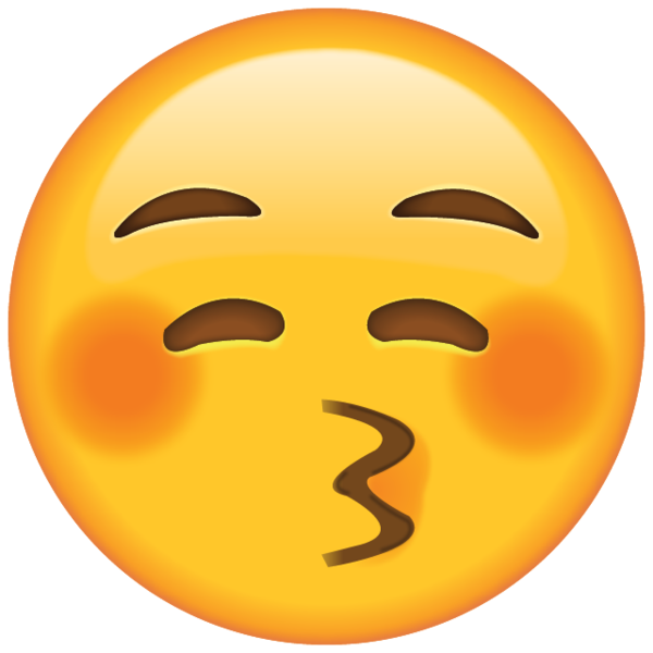 Blushing Emoji Png Pic (pink, black, chocolate, gold)