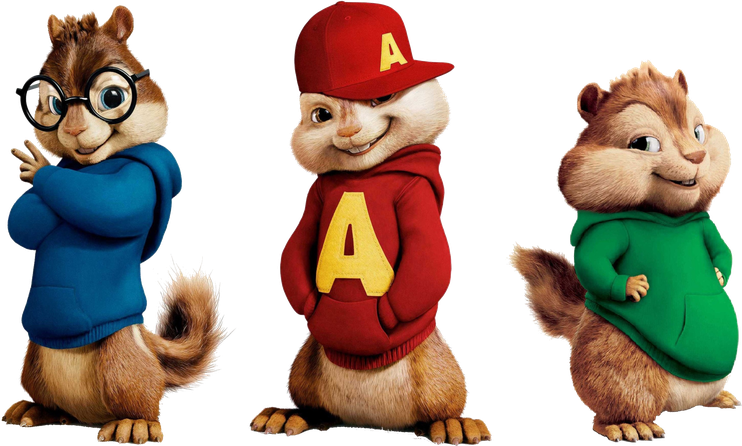 Alvin And The Chipmunks Png Isolated File (black, teal)