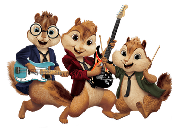 Alvin And The Chipmunks Png Pic (white, salmon, black)