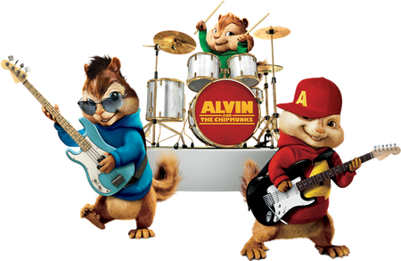 Alvin And The Chipmunks Png (black, silver)