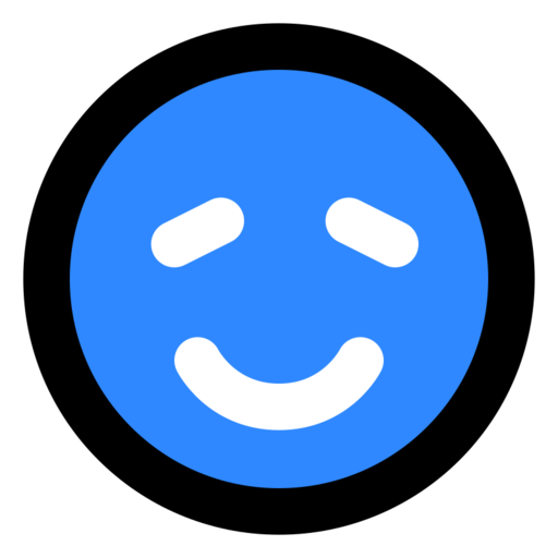 Sly Face Whit Smile Free Transparent Png Icon Download (greenish blue, white, black)