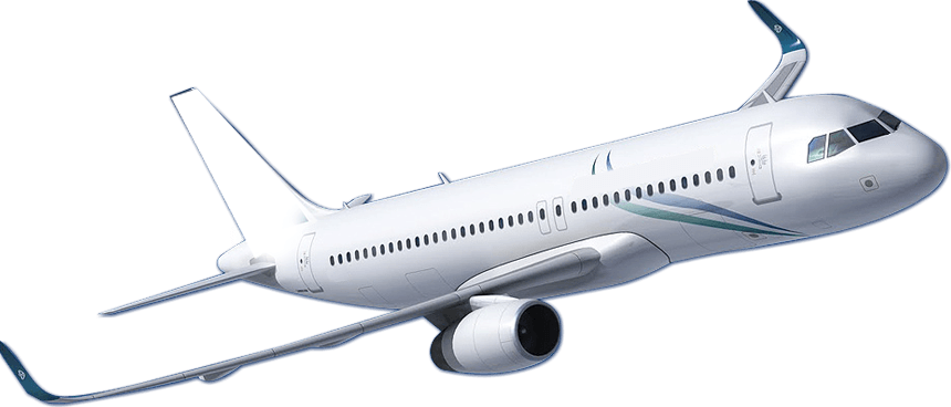 Flying Airplane Transparent Png (black, white)