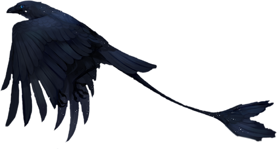 Flying Crow Png Hd (black)