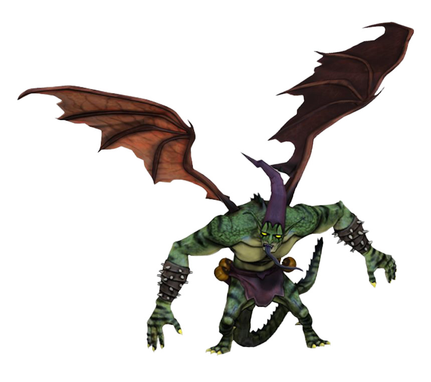 Flying Green Goblin Png (black, white)