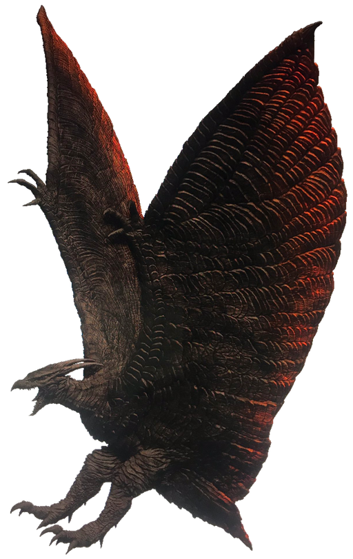 Flying Rodan Png Hd (black)