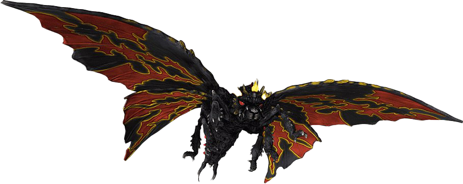 Flying Rodan Transparent Background (black, lavender, white)