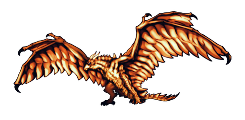 Flying Rodan Transparent Png (black)