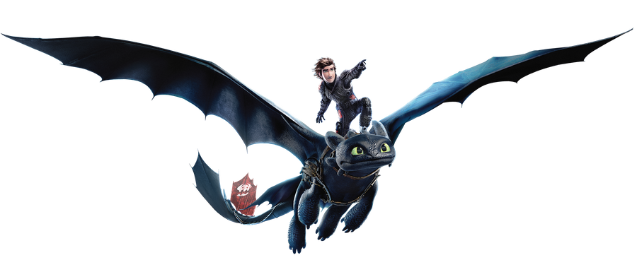 Flying Toothless Transparent Png (black)