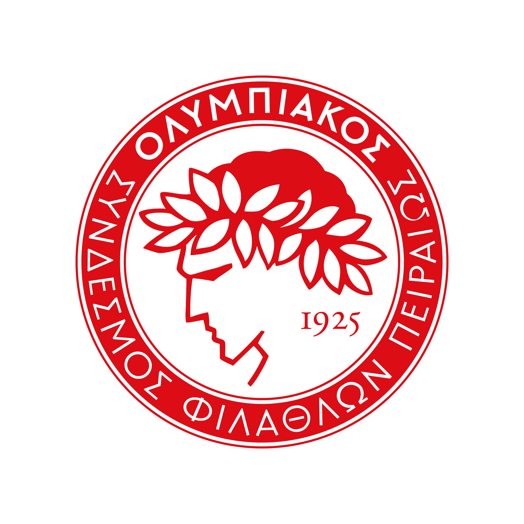 Olympiacos F.C Png File (red, white, pink, black)