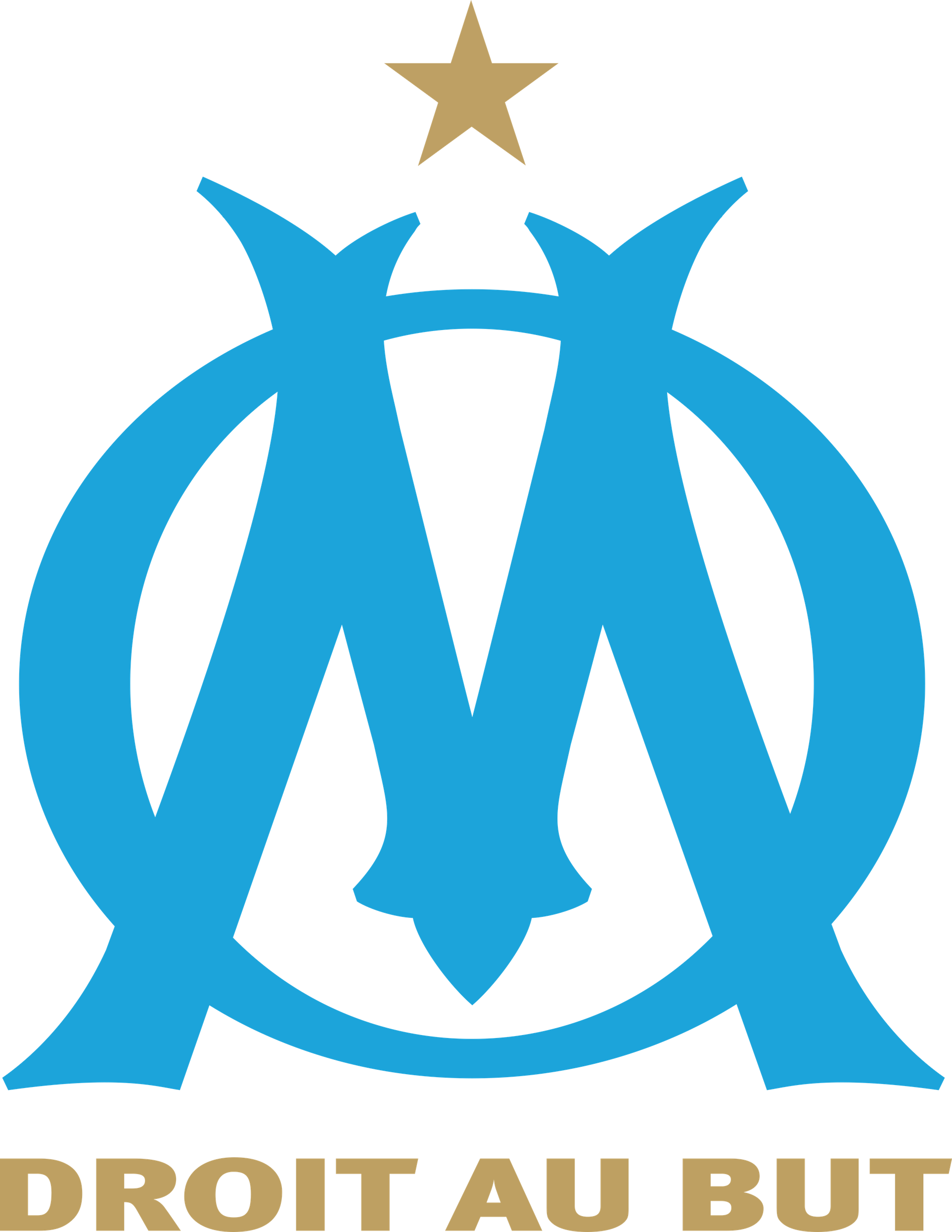 Olympique De Marseille Png File (greenish blue, black, teal)