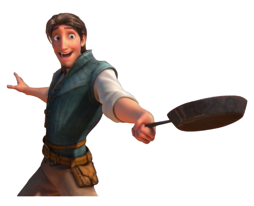 Flynn Rider Transparent (black, white)