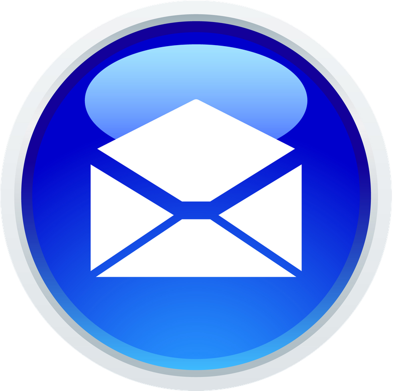 Email Symbol Png Image (black, blue, silver, white)