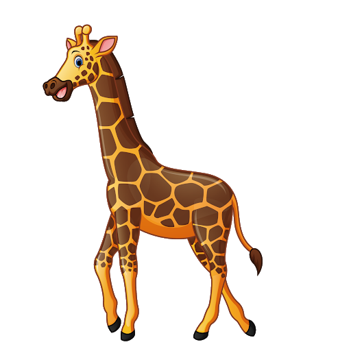 Small Vector Giraffe Png Free Download (olive, maroon, black)