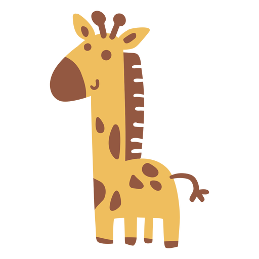 Small Vector Giraffe Png Pic (chocolate, salmon, black)