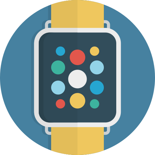 Smartwatch Png Transparent Picture (lavender, black, salmon, teal, gray)