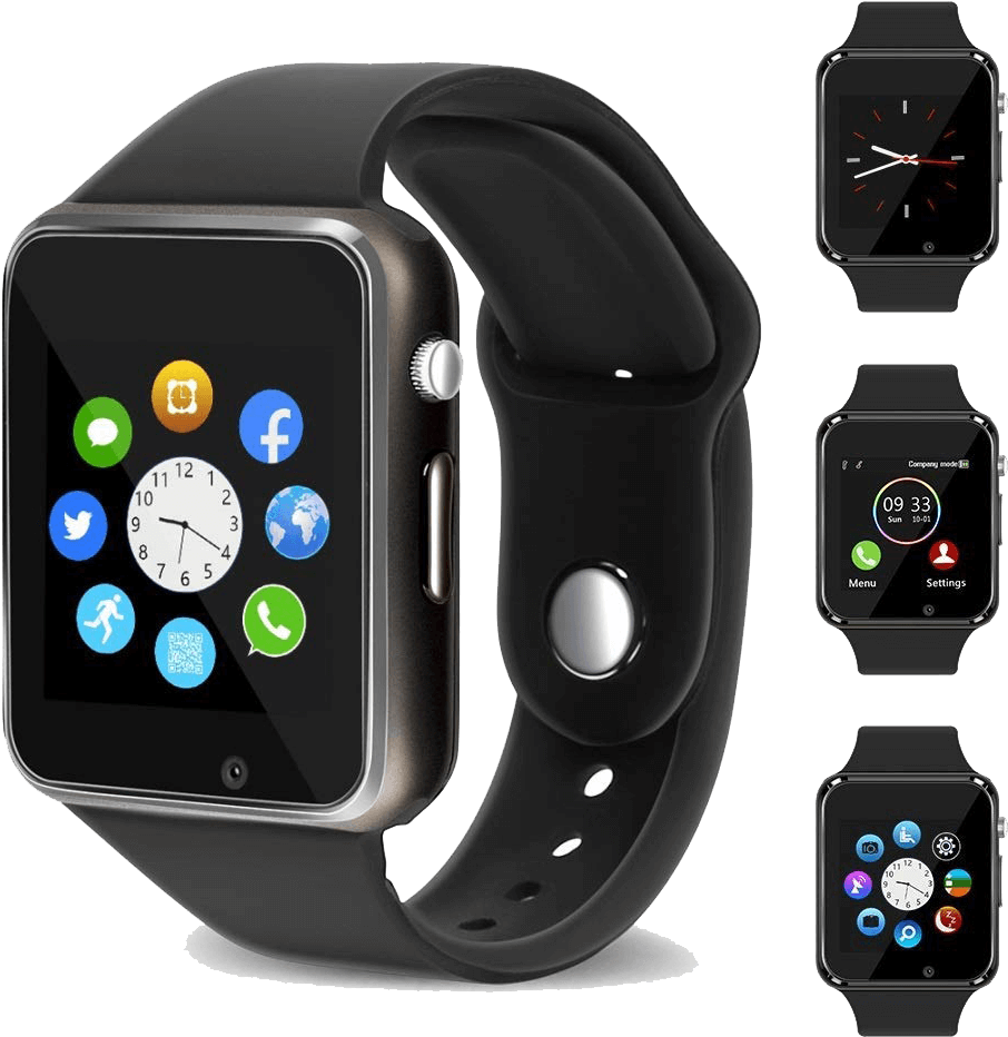 Smartwatch Transparent Png (black)