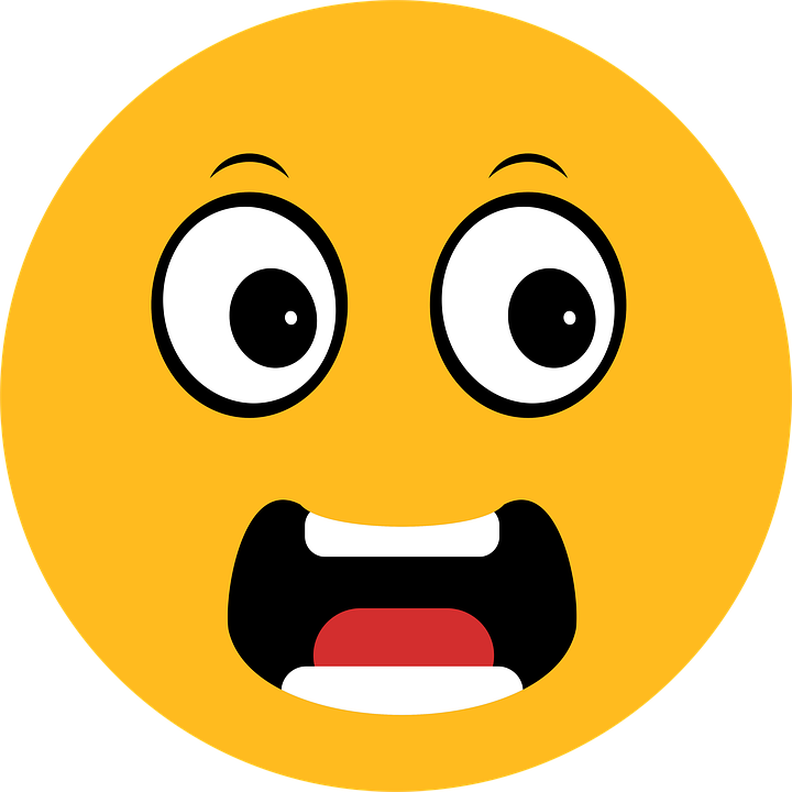 Amazed Reaction Emoji Png Isolated Hd (white, black, gold, orange, chocolate)