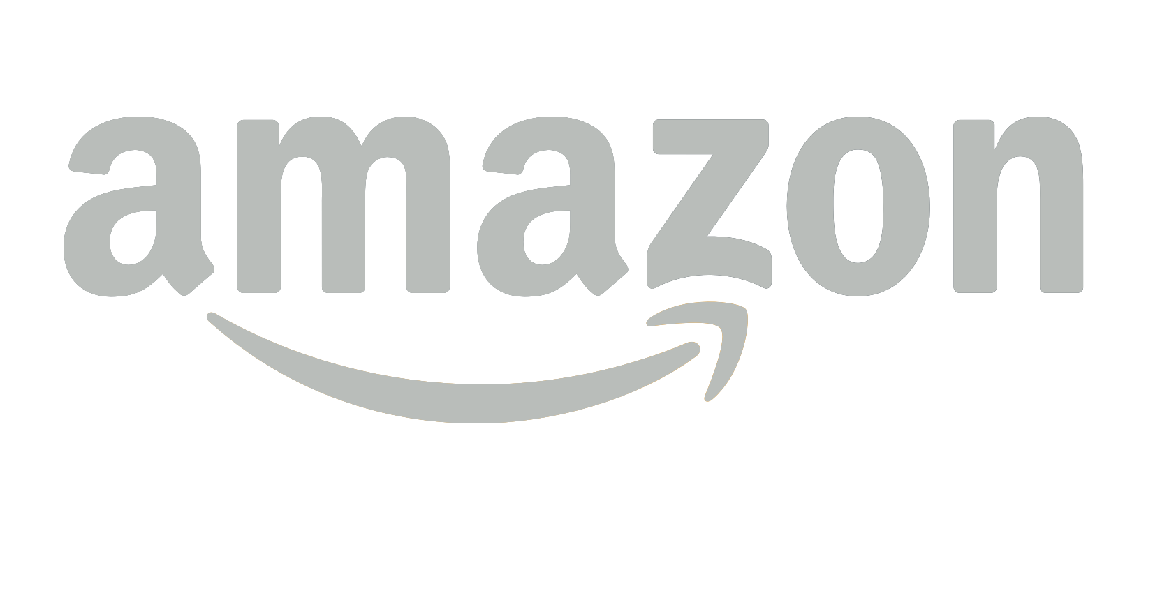 Amazon Logo White (black, silver)