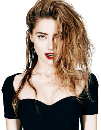 Amber Heard Png Transparent Image (black)