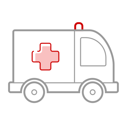 Ambulance Free Png Icon (silver, pink, black, gray)