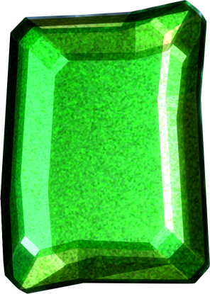 Emerald Stone Png Image (black)