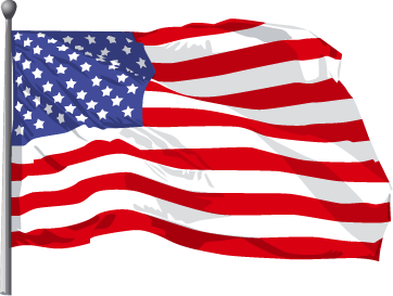 America Flag Free Png Image (maroon, white, black, lavender, red)